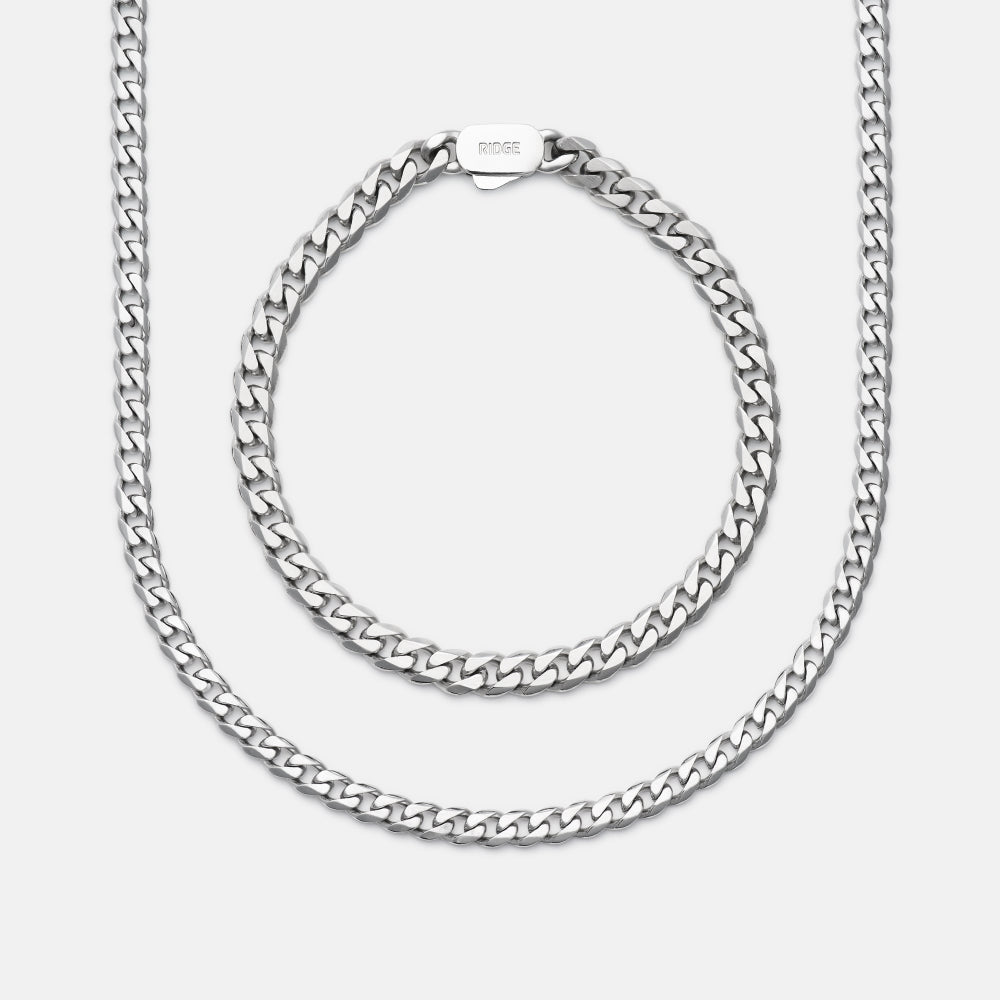 Curb Chain Kit - Platinum - Medium